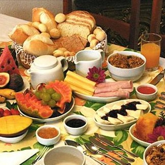 Café da manhã Colonial, pós café do hotel.